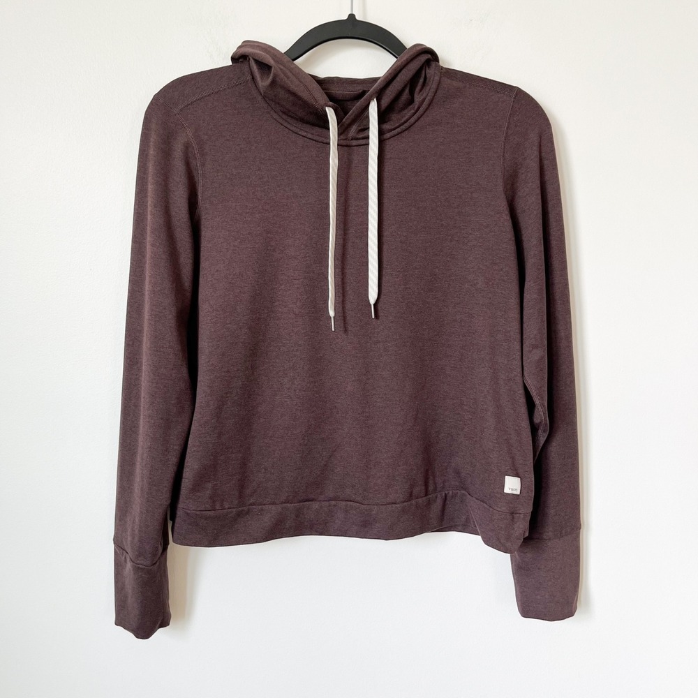 Vuori Halo Essential Hoodie Brown Womens Small